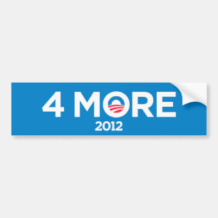 Obama 4 More Years 2012 Bumper Sticker