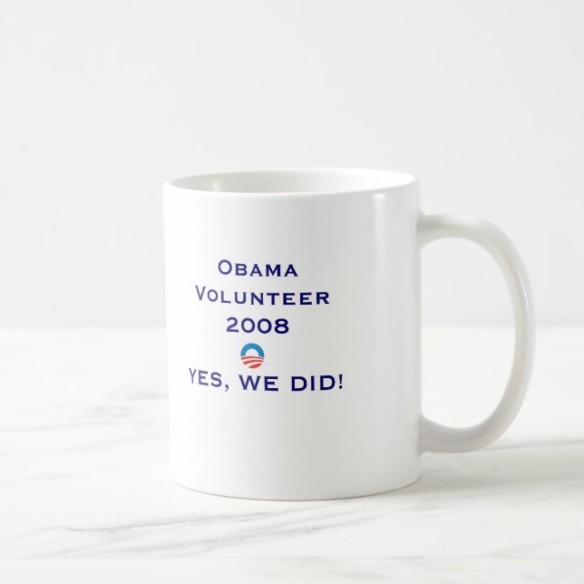 obama_4color vers 2, JustOneInAMil... - Customised Coffee Mug (Right)
