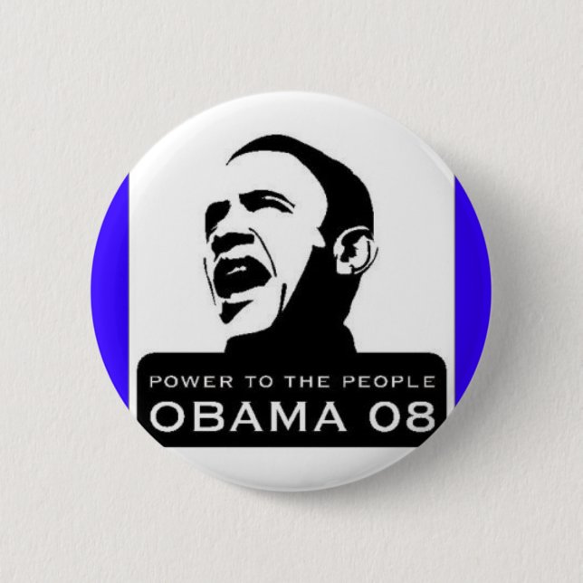 obama 6 cm round badge (Front)