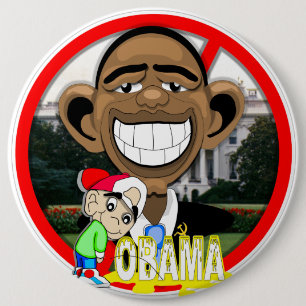 OBAMA 6 CM ROUND BADGE