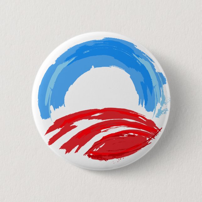 Obama 6 Cm Round Badge (Front)