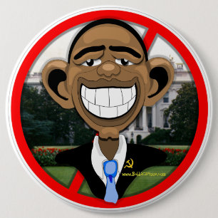 OBAMA 6 CM ROUND BADGE