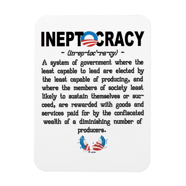 Obama Administration Ineptocracy Premium Magnet (Vertical)