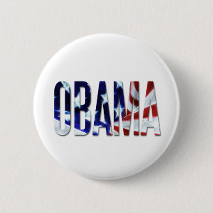 Obama America Flag 6 Cm Round Badge