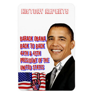 Obama,Back to Back_Premium Flexi Magnet