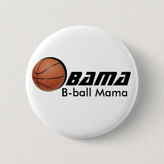 Obama Bball Mama button