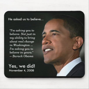 Obama - Believe - Mousepad