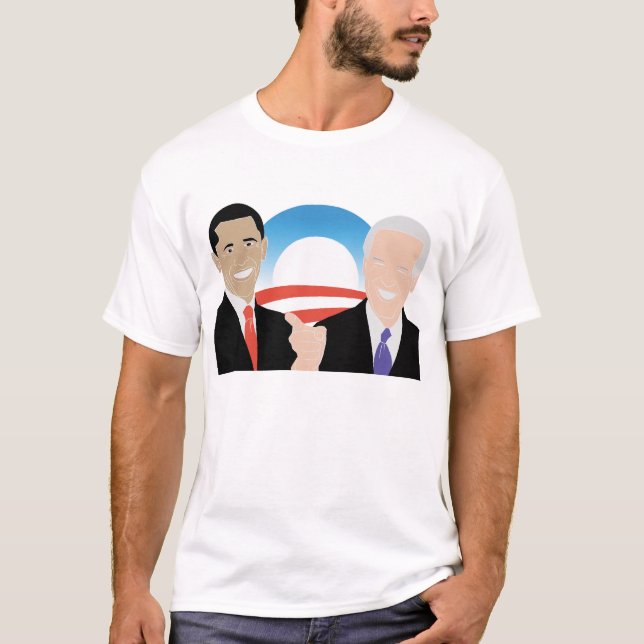 Obama Biden '08 Basic Tshirt (Front)