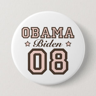 Obama Biden 08 Button