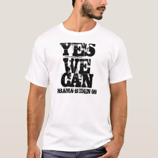 OBAMA-BIDEN 08, YES WE CAN T-Shirt