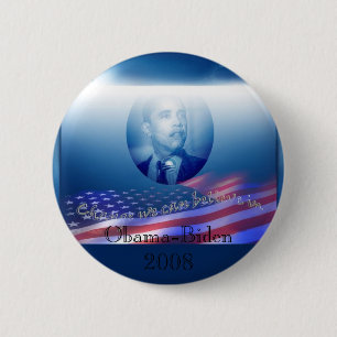 Obama-Biden 2008 6 Cm Round Badge