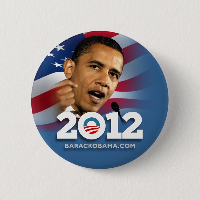 Obama Biden 2012 6 Cm Round Badge (Front)