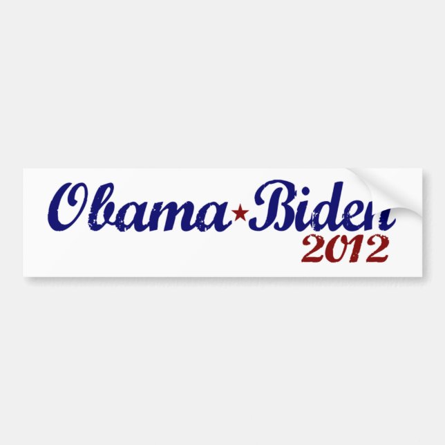 Obama Biden 2012 Bumper Sticker (Front)