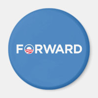 Obama Biden 2012 Forward (White on Light Blue)