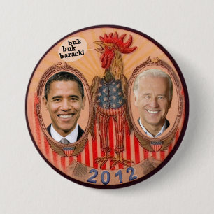 Obama / Biden 2012 Rooster 7.5 Cm Round Badge