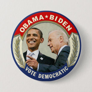 Obama Biden 2012 Vote Democratic 7.5 Cm Round Badge