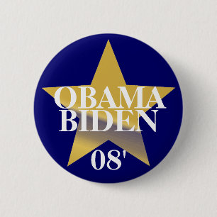 Obama Biden 6 Cm Round Badge