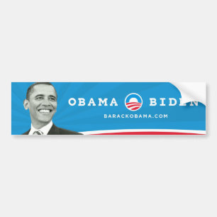 Obama Biden Barack Obama Black & White Picture Bumper Sticker