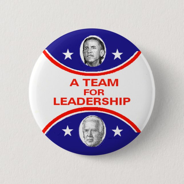 Obama Biden  LEADERSHIP Button (Front)