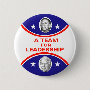 Obama Biden LEADERSHIP Button