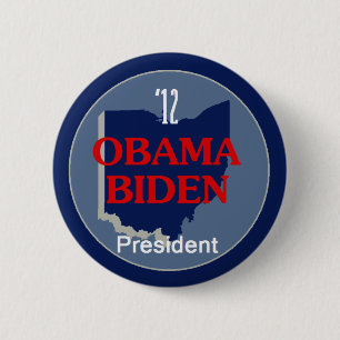 Obama Biden OHIO 6 Cm Round Badge
