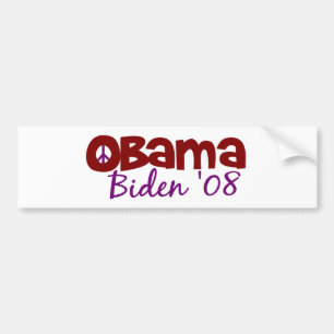Obama Biden Peace 2008 Bumper Sticker