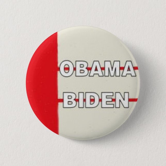 Obama Biden Redline Button (Front)