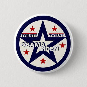 Obama/Biden Twenty Twelve 6 Cm Round Badge