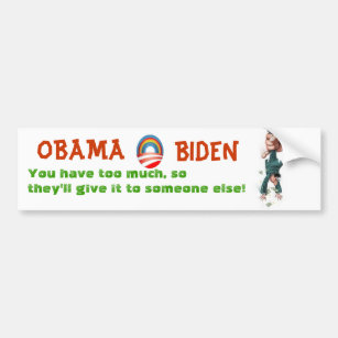 OBAMA &  BIDEN will tax you into poverty Bumper Sticker