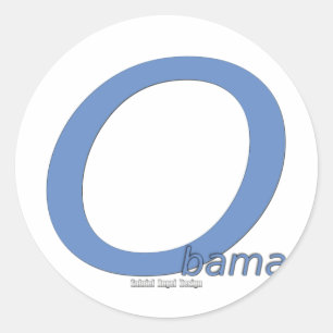 Obama Big O Classic Round Sticker