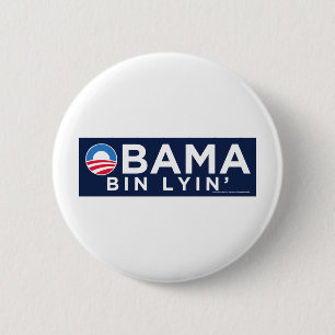 Obama bin Lyin' 6 Cm Round Badge