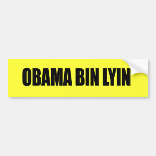 Obama bin lyin' bumper sticker