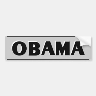 Obama Black on Grey Bumper Sticker