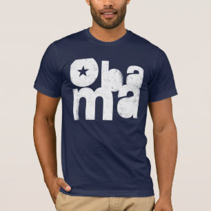 Obama Bold Square (Navy) T-Shirt