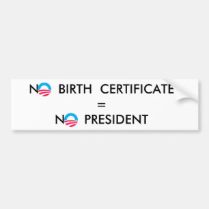 OBAMA BUMPER STICKER