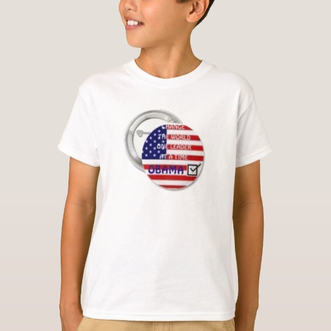 obama button T-Shirt (Front)