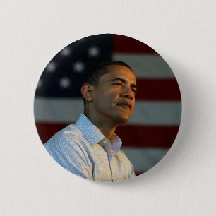Obama Can 6 Cm Round Badge