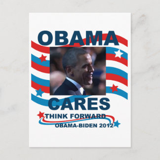 Obama Cares Postcard