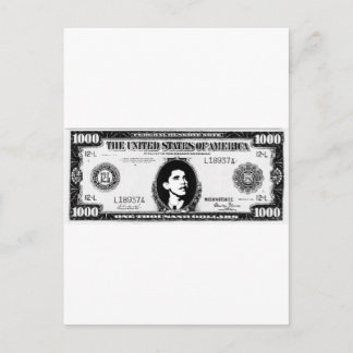 Obama Cash Postcard