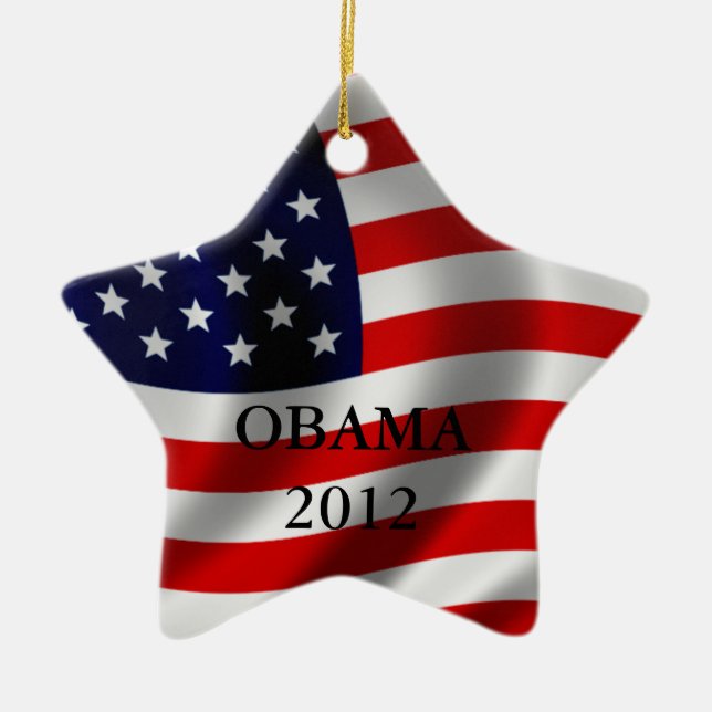 Obama Ceramic Tree Decoration (Front)