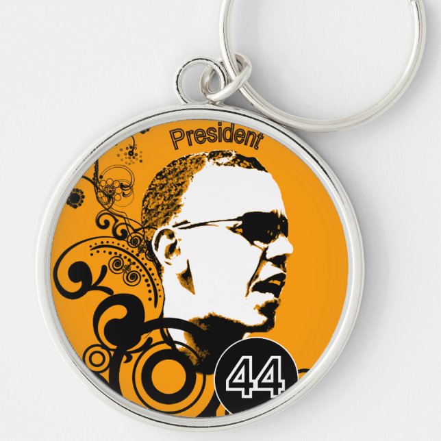 Obama Change BackGround Colour Key Ring (Front)