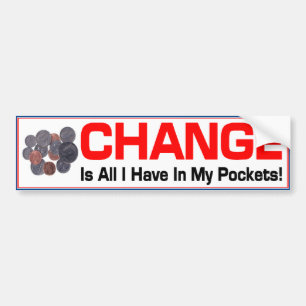 Obama Change Bumper Sticker
