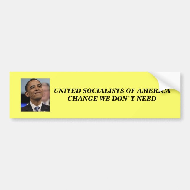OBAMA CHANGE?? BUMPER STICKER (Front)