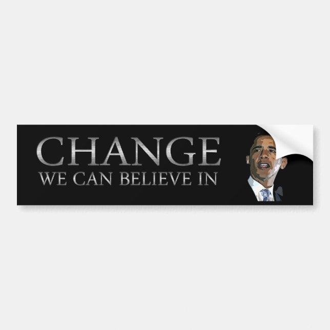 Obama Change Bumper Sticker (Front)