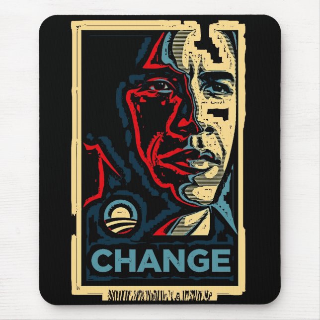 Obama Change Mouse Pad (Front)