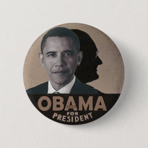 Obama channels FDR 6 Cm Round Badge