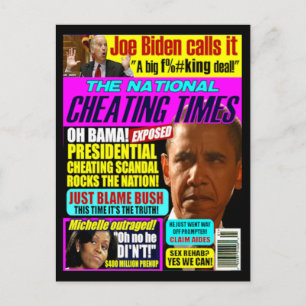 Obama Cheating Post Card