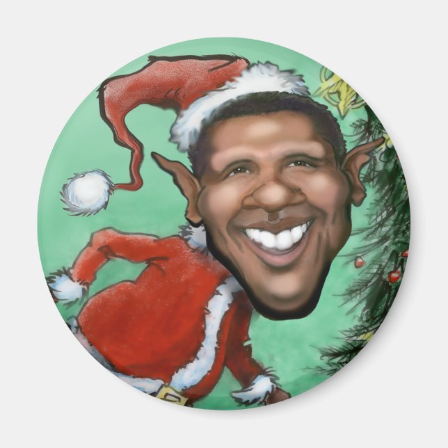 Obama Christmas Magnet (Front)