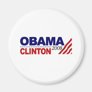 Obama Clinton 2008 Magnet