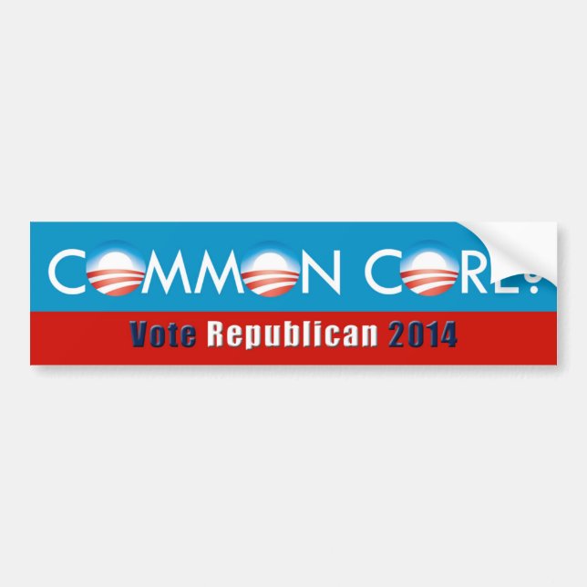 Obama(Common Core?/Vote Republican) Bumper Sticker (Front)